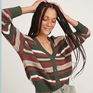 Marine Layer Multicolor Striped Cardigan